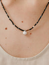 OLIO E ACETO Black Flower Agate Sterling Silver Flower Basket Necklace OLIO-OA13N36-ZY Brown/Silver